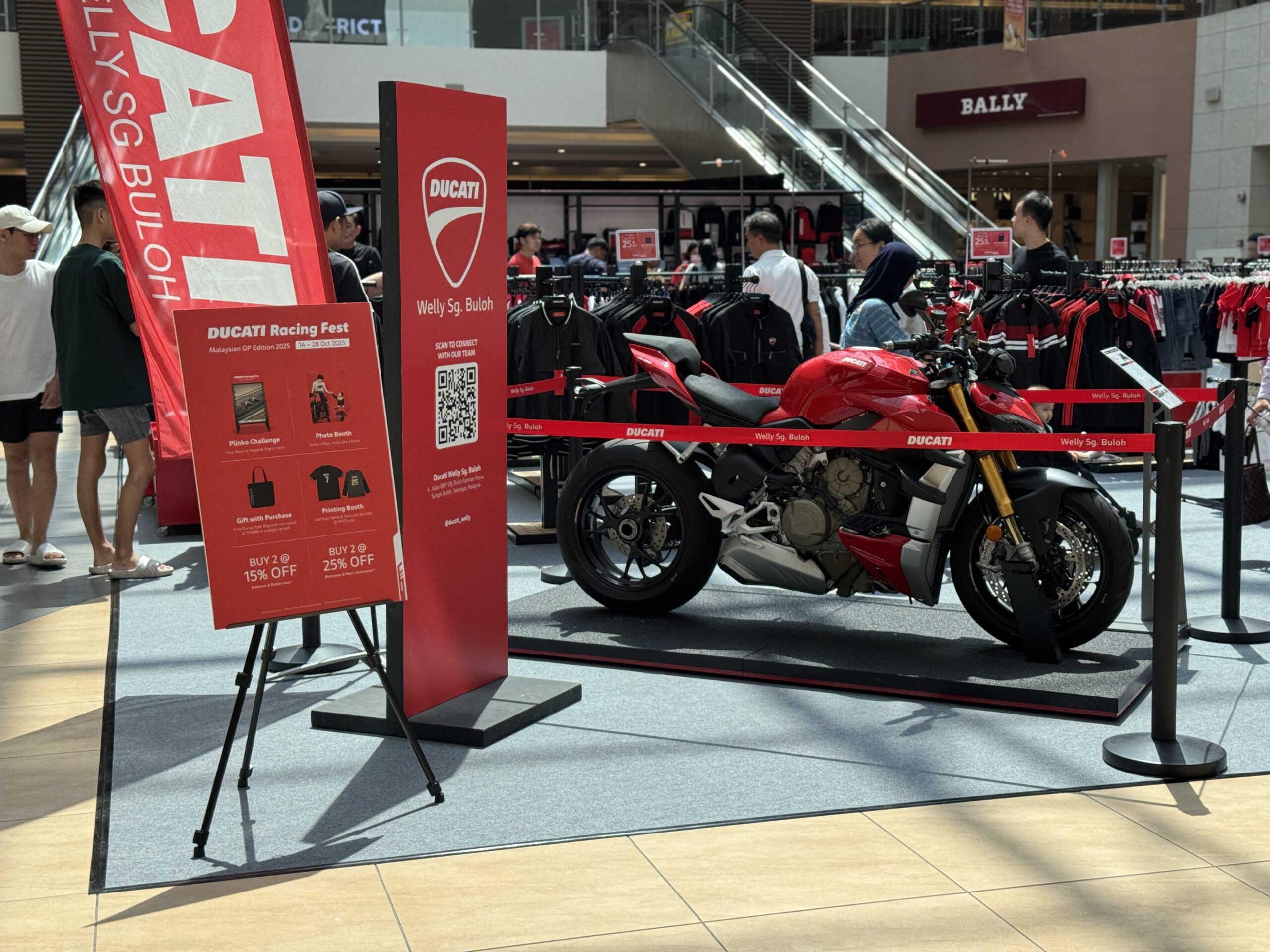 Ducati bike for display at the event