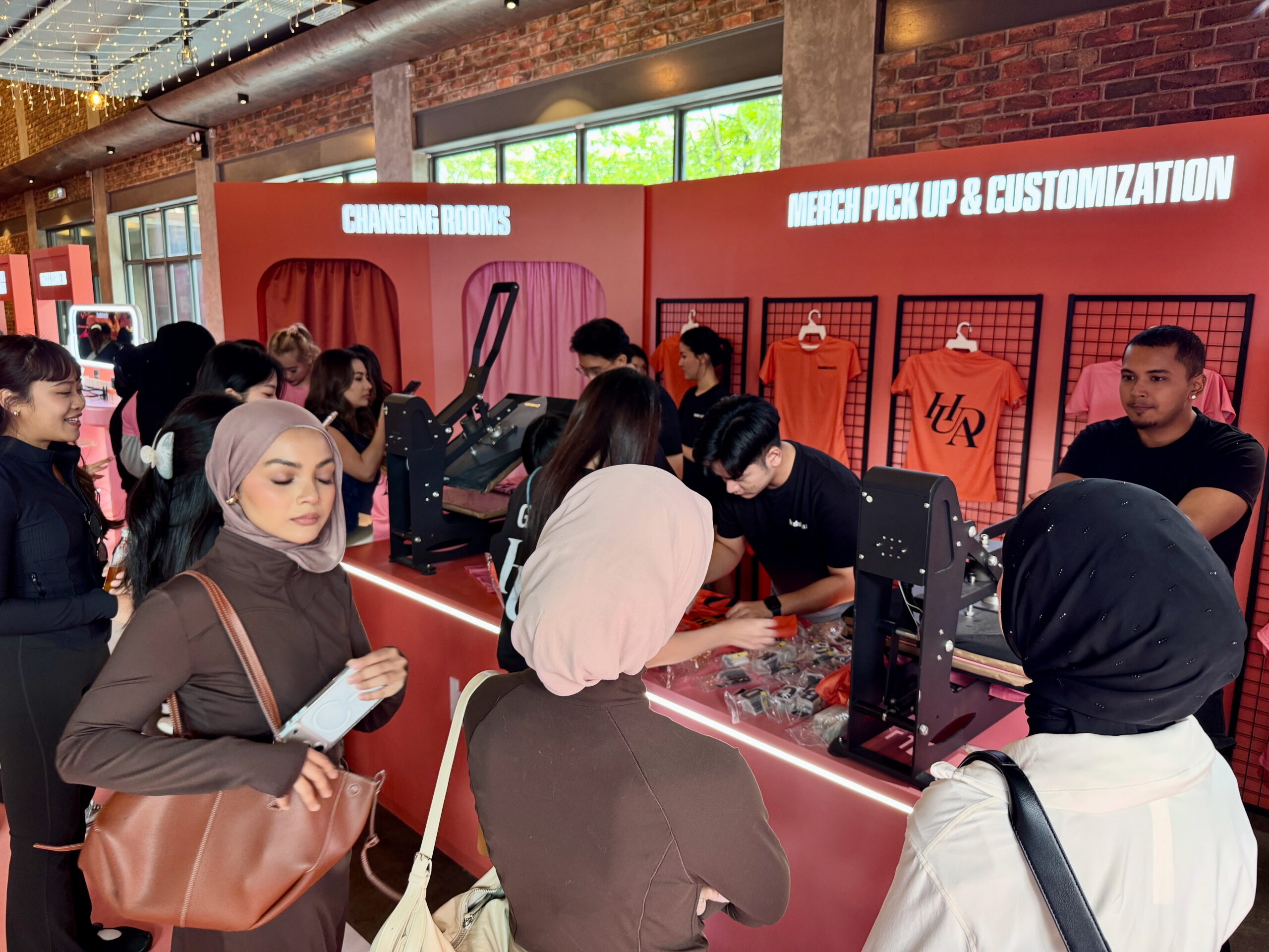 Influencer event merchandise